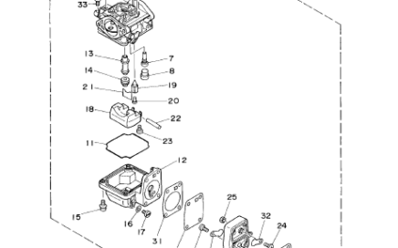 Yamaha Carburetor of Yamaha 9.9 F-15F 2 stroke outboard engine