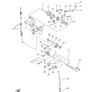 Yamaha Motor controls of Yamaha 9.9 F-15F 2 stroke outboard engine