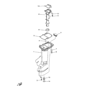 Yamaha Leg of 9.9 F-15F 2 stroke outboard engine