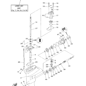 Yamaha Foot 1 of 9.9 F-15F 2 stroke outboard engine