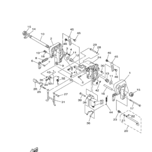 Yamaha Motor bracket for Yamaha 9.9 F-15F 2 stroke outboard engine