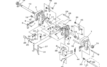 Yamaha Motor bracket for Yamaha 9.9 F-15F 2 stroke outboard engine